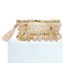 Load image into Gallery viewer, Light Brown Elephant Horseshoe Bracelets
