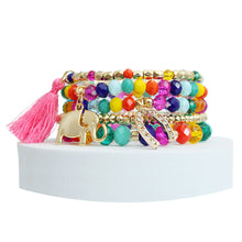Cargar imagen en el visor de la galería, Rainbow Elephant Horseshoe Bracelets
