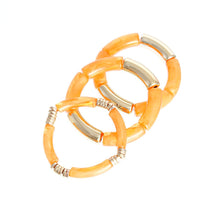 Load image into Gallery viewer, Coral Tube Stretch Bangle Set
