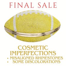 Cargar imagen en el visor de la galería, FINAL SALE Yellow Bling Football Clutch

