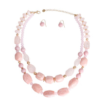 Cargar imagen en el visor de la galería, Light Pink Marbled Bead Set
