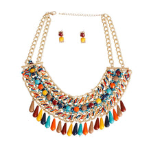 Load image into Gallery viewer, Multi Bead Boho Necklace
