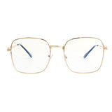 Gold Blue Light Square Glasses