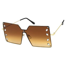 Load image into Gallery viewer, Brown Square Stone Sunglasses
