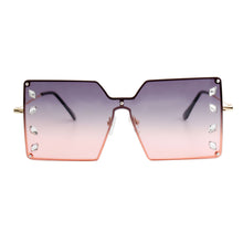 Cargar imagen en el visor de la galería, Purple Square Stone Sunglasses
