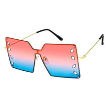 Cargar imagen en el visor de la galería, Red Square Stone Sunglasses
