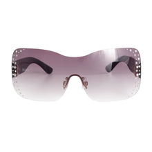 Load image into Gallery viewer, Black Gold Rimless Butterfly Sunglasses
