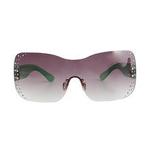 Load image into Gallery viewer, Green Rimless Butterfly Sunglasses
