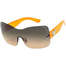 Load image into Gallery viewer, Orange Rimless Butterfly Sunglasses
