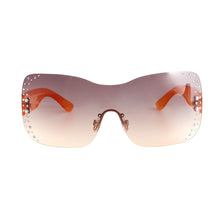 Load image into Gallery viewer, Orange Rimless Butterfly Sunglasses
