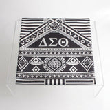 Delta Sigma Theta Large Black Geometric Tank Top