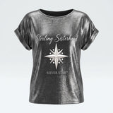 XLarge AKA Sterling Silver Sisterhood Metallic Top