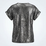 XLarge AKA Sterling Silver Sisterhood Metallic Top