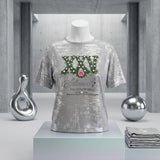 Medium AKA Silver Soror 25th Pearl Metallic Tee