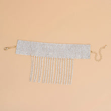 Cargar imagen en el visor de la galería, Anklet Gold Rhinestone 16 Line Fringe for Women
