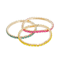 Cargar imagen en el visor de la galería, Bracelets Multicolor 5mm Rhinestone 3 Strand Women
