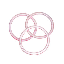 Cargar imagen en el visor de la galería, Bracelets Pink Silver Snake Chain Stretch Set
