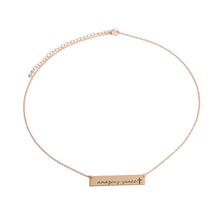 Cargar imagen en el visor de la galería, Gold Amazing Grace Plate Necklace
