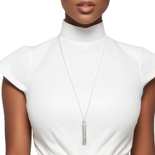 Cargar imagen en el visor de la galería, Necklace Burnished Silver Bible Verse Cross Woman
