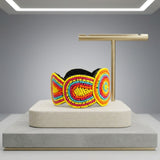 Cuff Tribal Mandala Vibrant Hand Beaded Bracelet