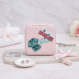 Travel Jewelry Box Pink Nurse Patch Square