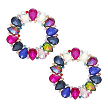 Load image into Gallery viewer, Studs Multi Dazzling Crystal Wreath Earrings Women
