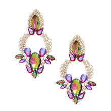 Load image into Gallery viewer, Drop Radiant Crystal Teardrop Multicolor Earrings
