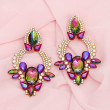 Load image into Gallery viewer, Drop Radiant Crystal Teardrop Multicolor Earrings
