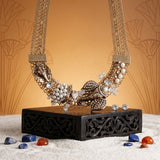 Opulent African Elephant Aurbo Collar Necklace