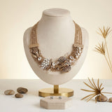 Opulent African Elephant Aurbo Collar Necklace
