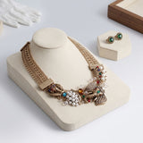 Opulent African Elephant Multicolor Collar Necklace