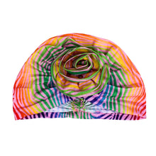 Cargar imagen en el visor de la galería, Turban Pre-Tied Flower Light Pink Zebra Women

