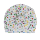 Turban Pre-Tied Donut White Monogram Print Women