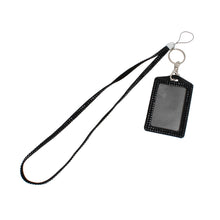Cargar imagen en el visor de la galería, Black Rhinestone ID Lanyard Clip Keychain

