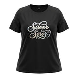 AKA 2XL Silver Soror Black Athletic Tee