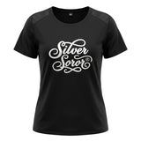 AKA 3XL Silver Soror Black Athletic Tee