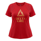 DST Certified 3XL Delta Girl Red Athletic Tee