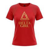 DST Certified Large Delta Girl Red Athletic Tee