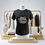 AKA XLarge Silver Soror Black Athletic Tee