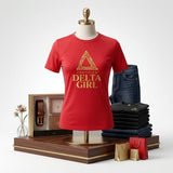 DST Certified Large Delta Girl Red Athletic Tee