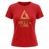 DST Certified Small Delta Girl Red Athletic Tee