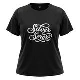 AKA XLarge Silver Soror Black Athletic Tee