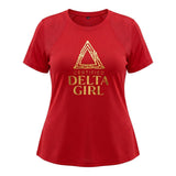 DST Certified XLarge Delta Girl Red Athletic Tee