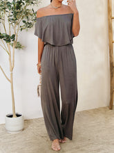 Load image into Gallery viewer, Ruffled Off-Shoulder Jumpsuit
