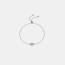 Cargar imagen en el visor de la galería, Moissanite 925 Sterling Silver Heart Bracelet
