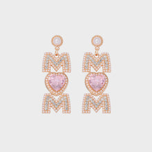 Load image into Gallery viewer, MOM Pearl Rhinestone Alloy Earrings
