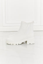Load image into Gallery viewer, MMShoes Work For It Matte Lug Sole Chelsea Boots in White
