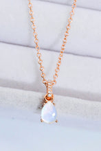 Load image into Gallery viewer, Moonstone Teardrop Pendant Necklace

