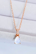 Cargar imagen en el visor de la galería, Moonstone Teardrop Pendant Necklace
