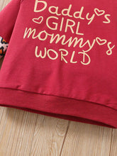 Load image into Gallery viewer, DADDY&#39;S GIRL MOMMY&#39;S WORLD Leopard Top and Pants Set
